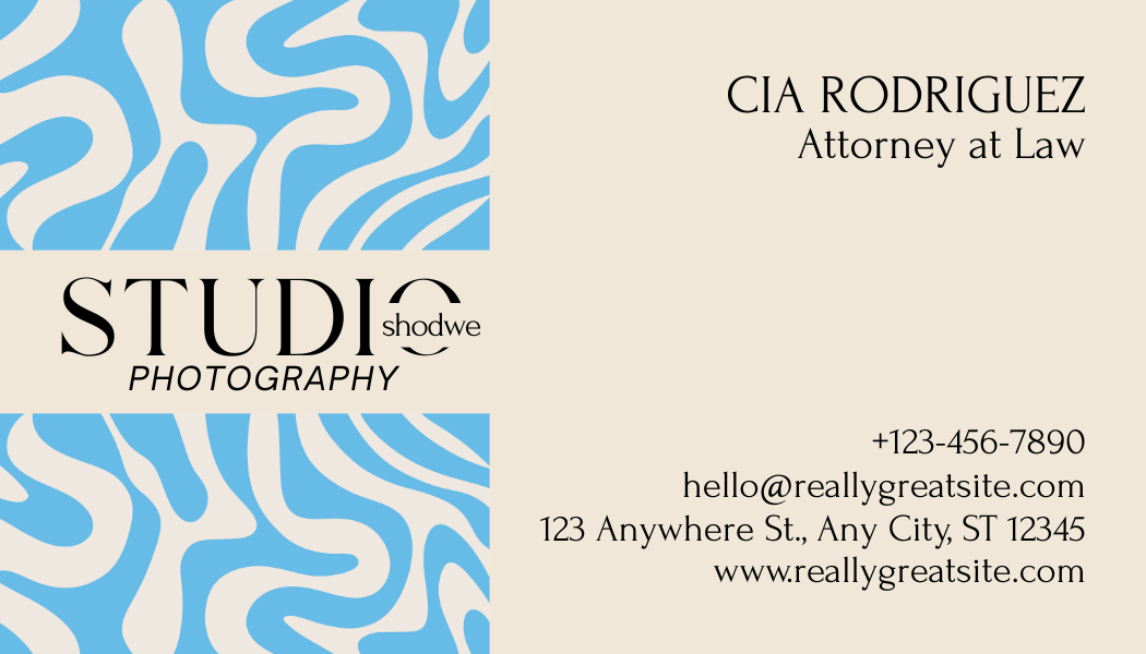 Business card concept C back layout