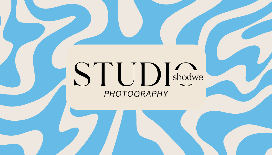 Business card concept C front, photography brand layout