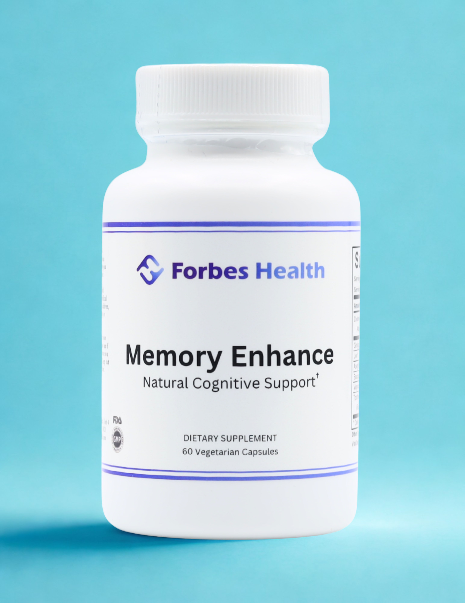 Forbes Health Memory Enhance supplement bottle